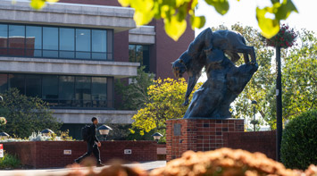 SIUE Cougar statue.