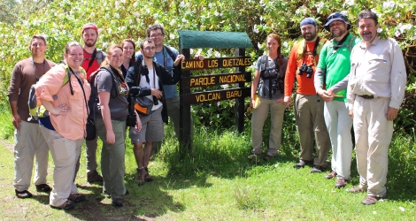 Students and faculty on travel study to Panama 2014