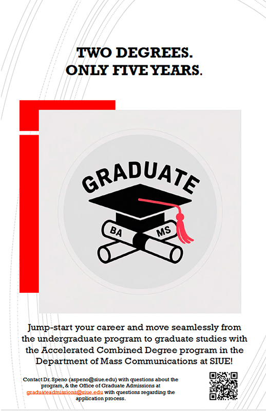 Two Degrees. Only Five Years. Accelerated Combined Degree program poster