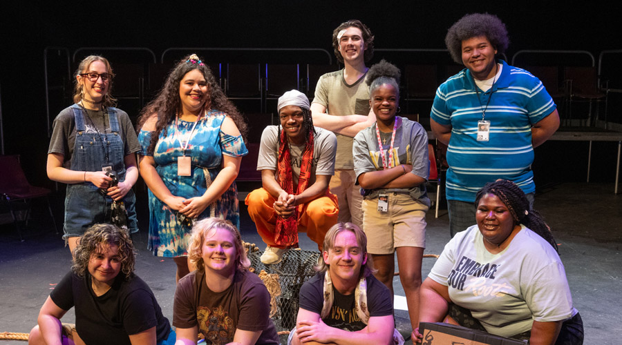 SIUE students perform during a seasonal performance.