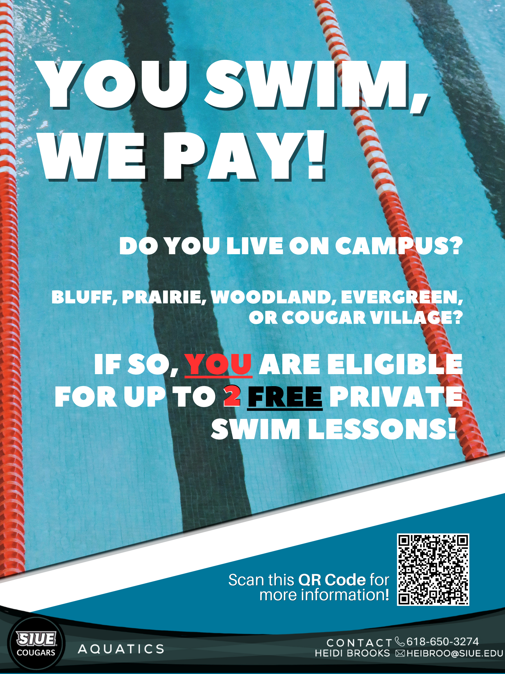 Free Swim For Residents Flyer