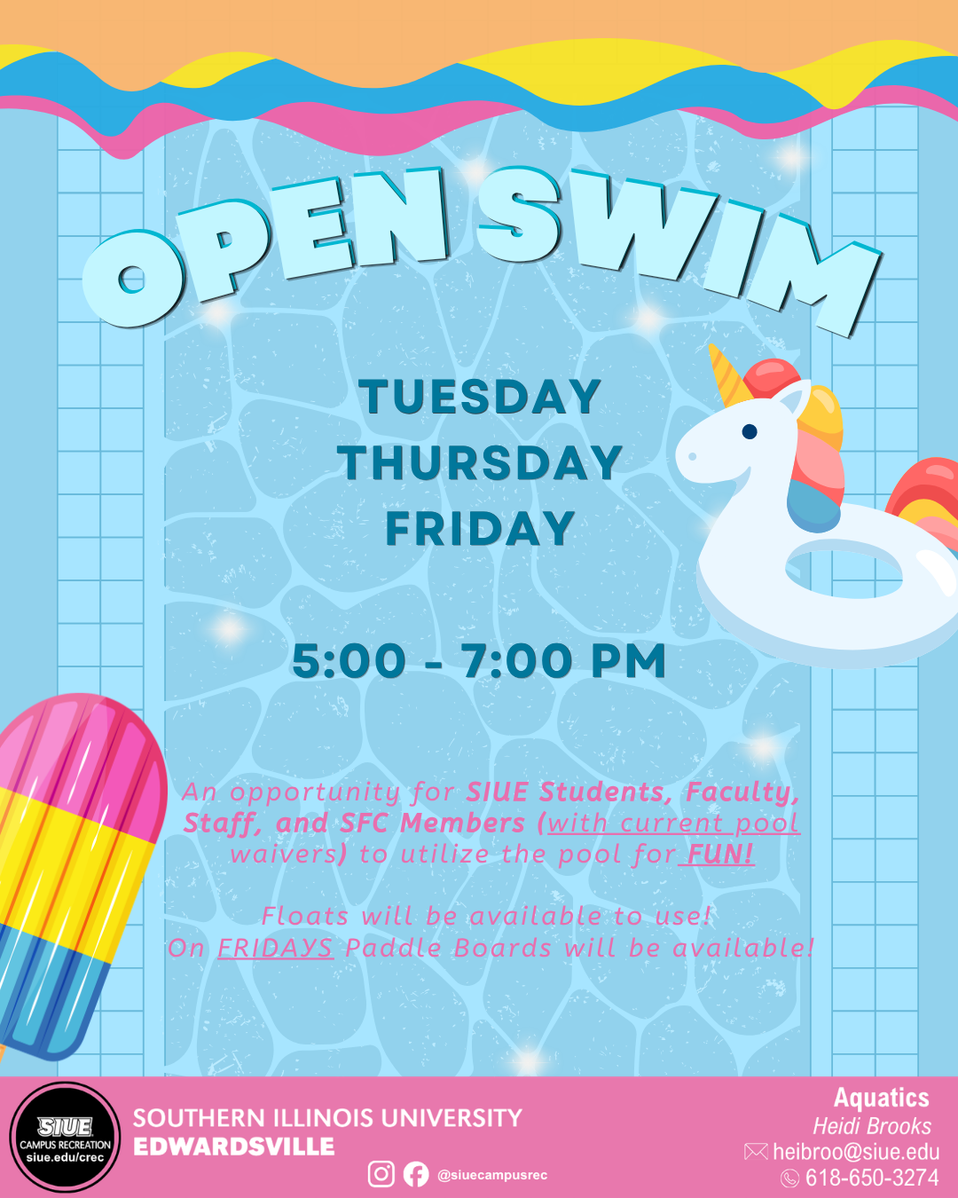 Open Swim Flyer