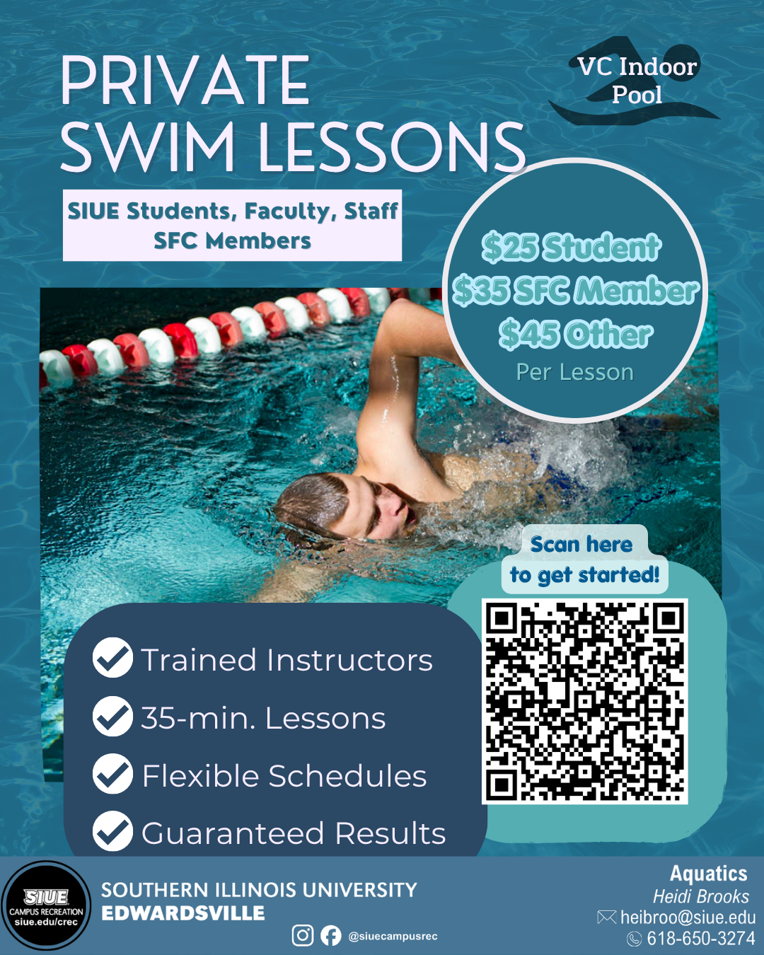 Private Swim Lessons Flyer Fall 2026