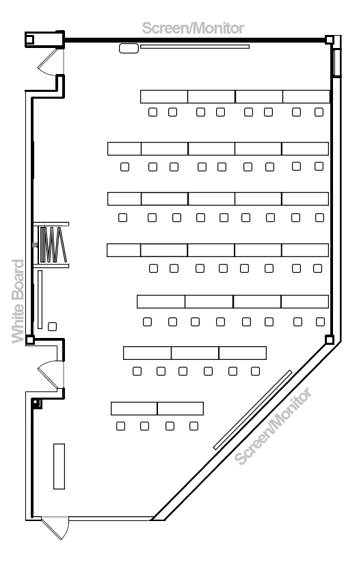 Diagram of room 2083-84