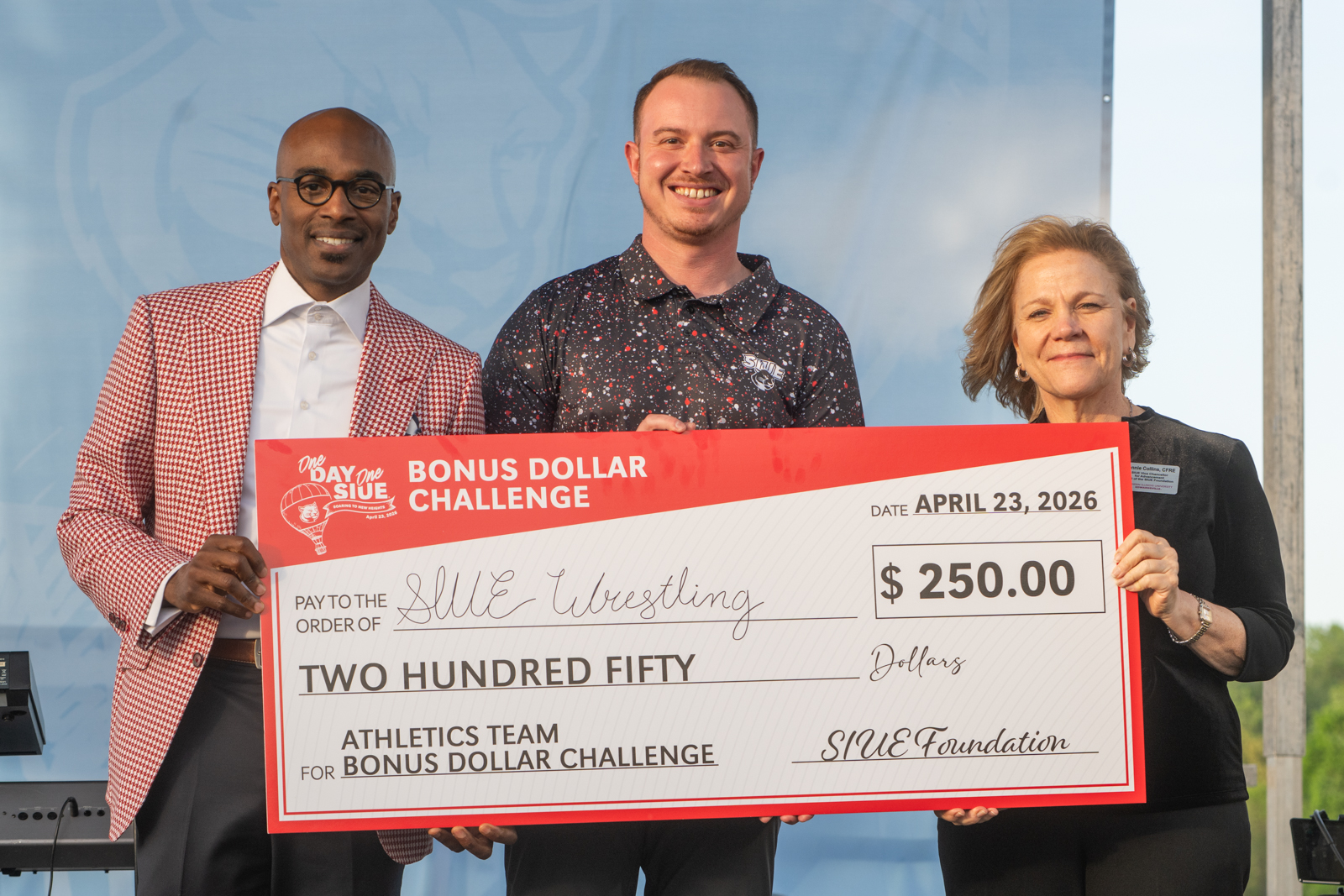 OneDayOneSIUE2026BonusDollarChallengeWinnerAthletics-Wrestling