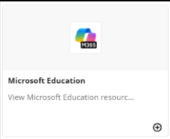 Microsoft Education view resources