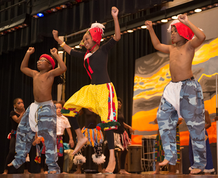 Students in the East St. Louis Center for Performing Arts program are seen performing in this summer and previous productions.