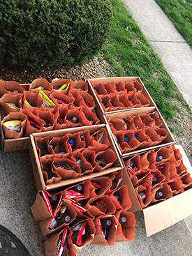 Since early April, Lexi and her friend Shannon have donated more than 450 packaged lunch sacks to the JOLT Foundation.