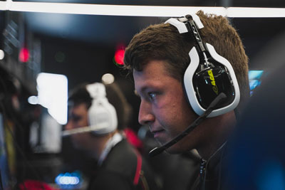 SIUE student Ryan Pree competing in the collegiate Call of Duty competition.