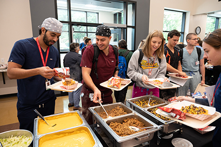 SIU SDM students are welcomed back to campus for the fall semester.
