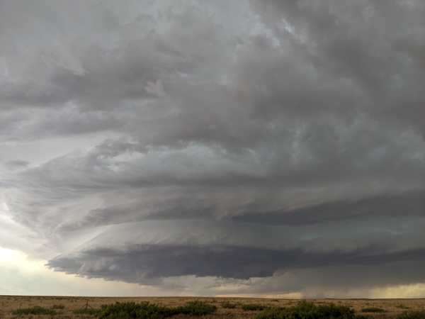 Thunderstorm photographed by spotter Dr Alan W Black