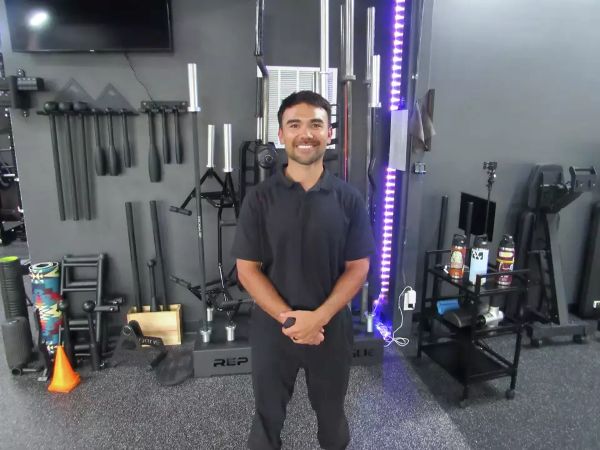 picture of orozco in chiropractic gym