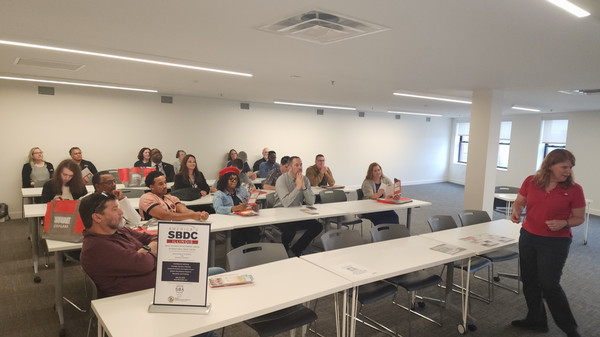 Open House session room full of students at The Wedge