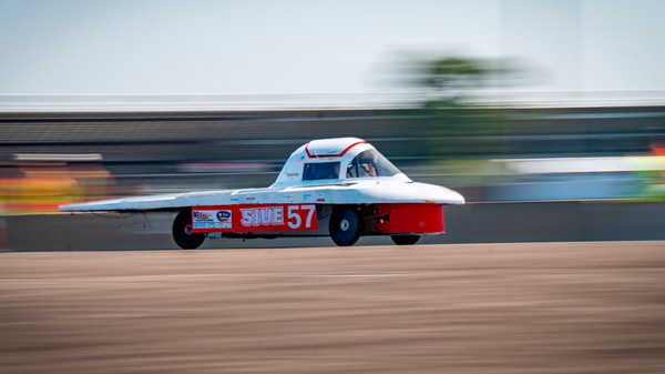 SIUE Solar Car Orion in motion