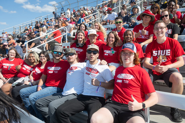 Students in the stands at WWT Raceway