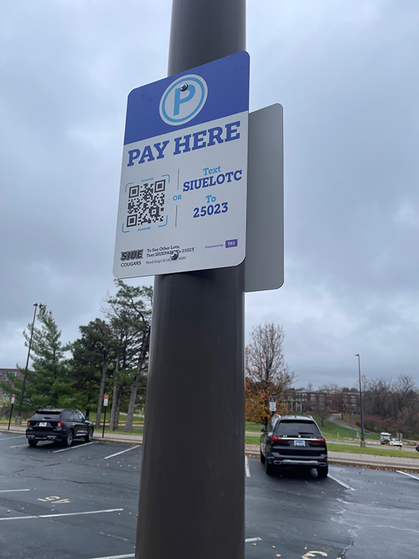 SIUE Parking QR Sign