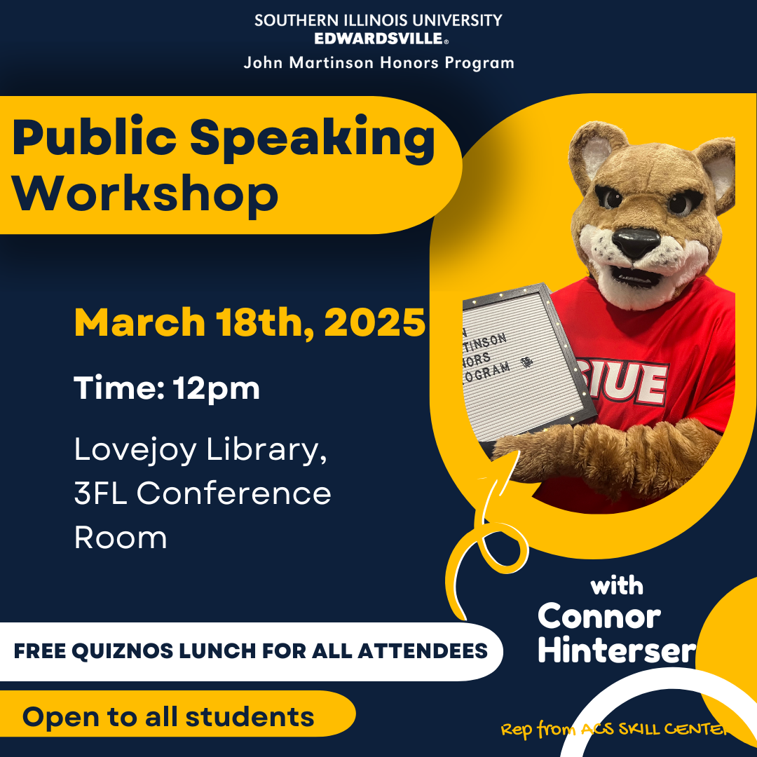 Public Speaking Workshop ad