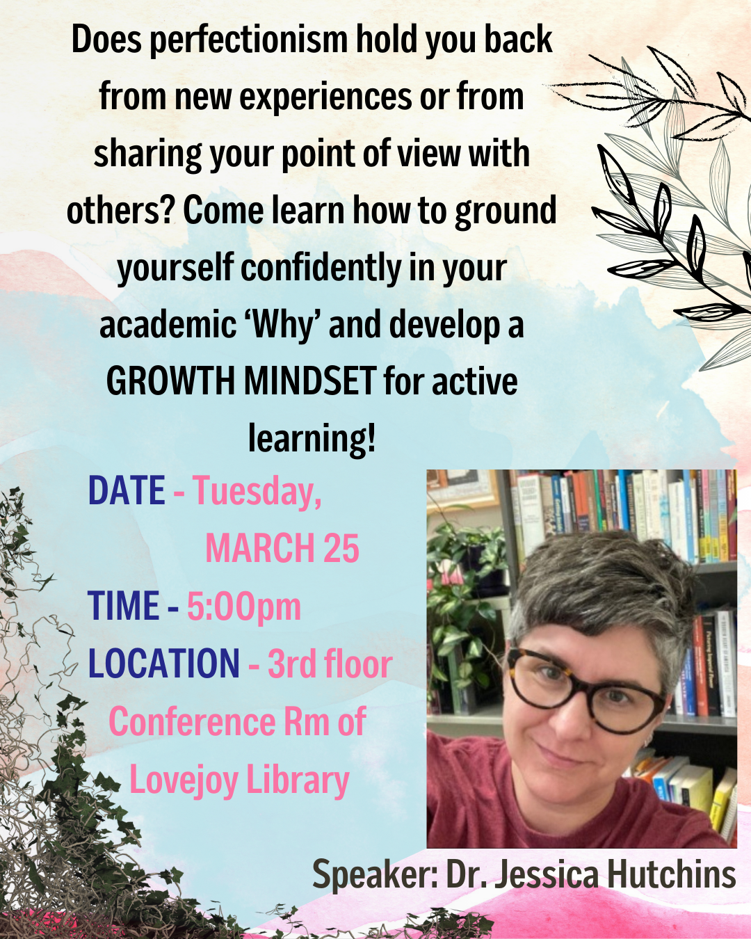 Jessica Hutchins Workshop Flyer