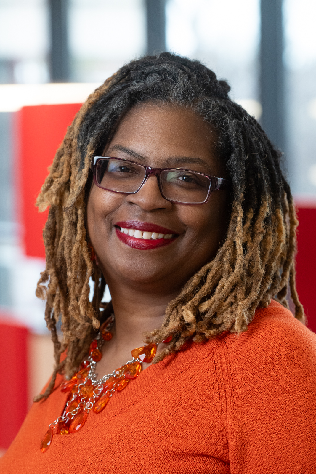 A portrait photo of Adrienne Cleveland